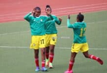 Ethiopia form coming into Super Falcons CAF Women’s Olympic qualifier Ethiopia players celebrate scoring a goal