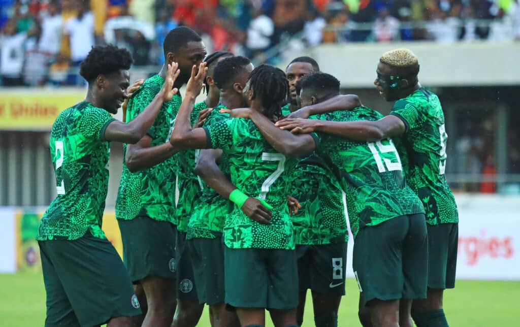 Late Saudi strike denies Super Eagles a fourth straight victory 1 Super Eagles celebrate goal