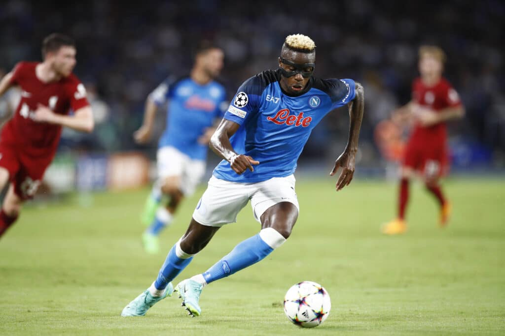 Osimhen to Liverpool? Klopp 'strongly interested' in striker as Napoli exit nears 1 Osimhen (SSC Napoli) controls the ball during the UEFA Champions League - Group A match between SSC Napoli vs Liverpool FC