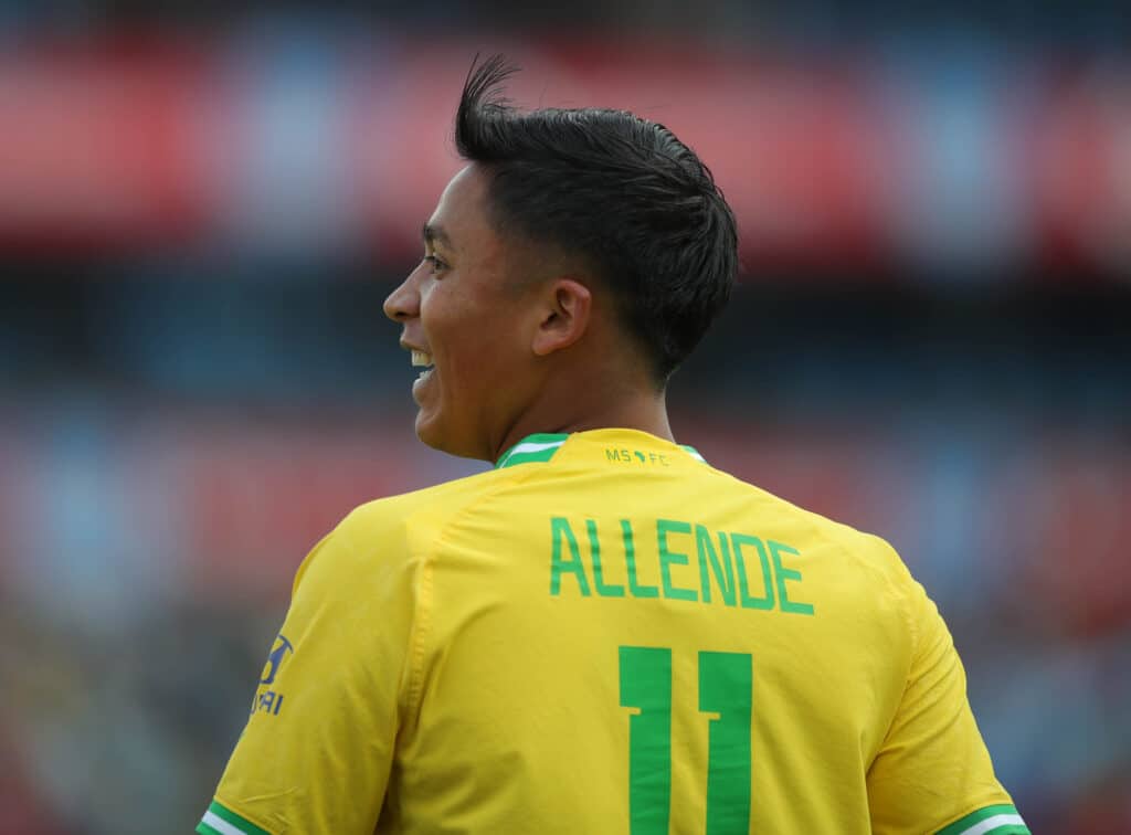 Marcelo Allende - Salary, stats, net worth, cars 1 Marcelo Allende of Mamelodi Sundowns during the DStv Premiership 2022/23