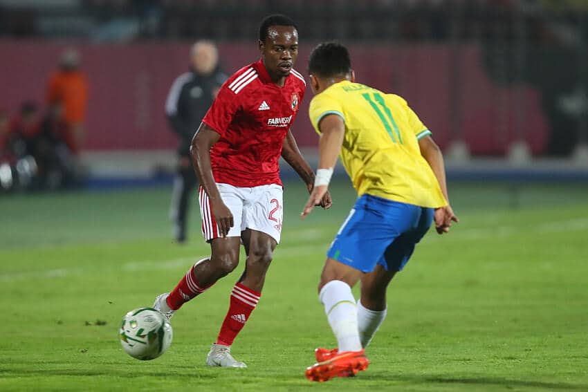 Mamelodi Sundowns vs Al Ahly lineups, H2H, best odds - African Football League 2 Percy Tau in action for Al Ahly against Mamelodi Sundowns