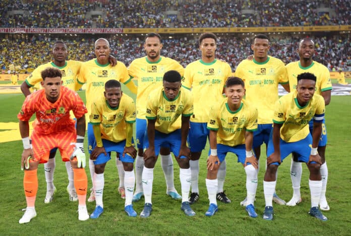 Petro Atletico vs Mamelodi Sundowns: Mamelodi Sundowns Team picture during the 2023 MTN8 final match