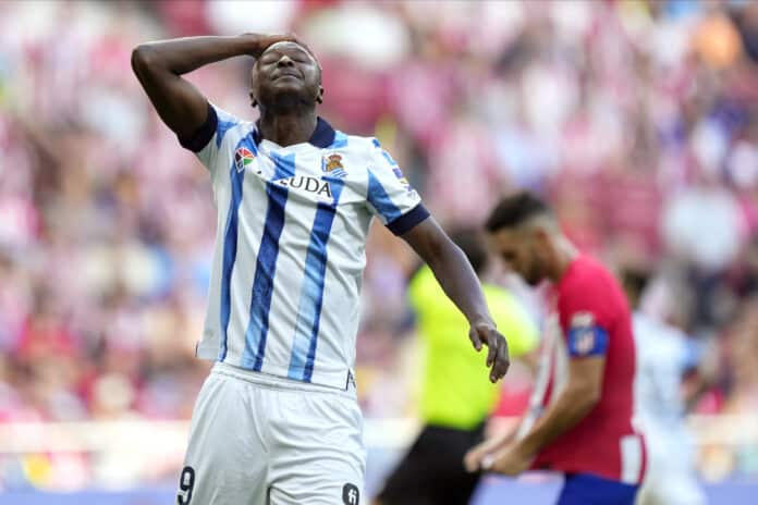 ESP: Atletico de Madrid - Real Soceidad. La Liga EA Sports. Date 9 Sadiq Umar - late Super Eagles call up