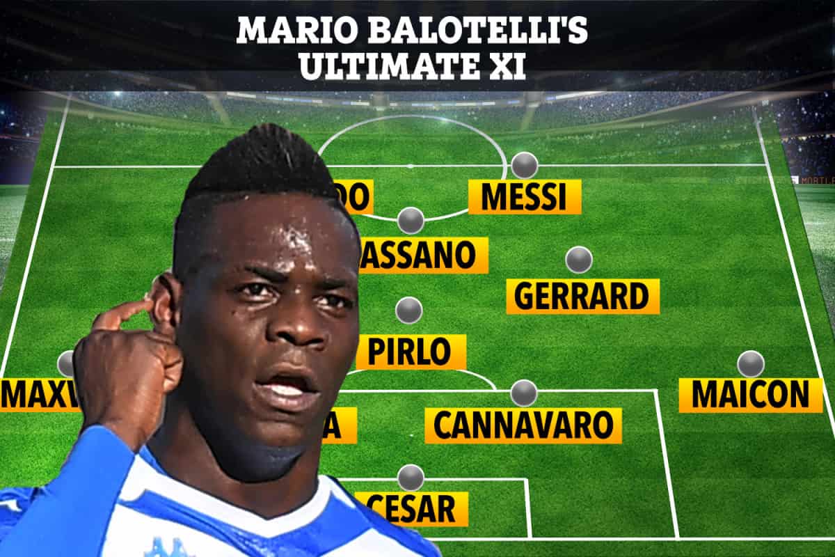 Mario Balotelli Doesn’t Want Cristiano Ronaldo in His Dream XI Mario Balotelli Dream XI