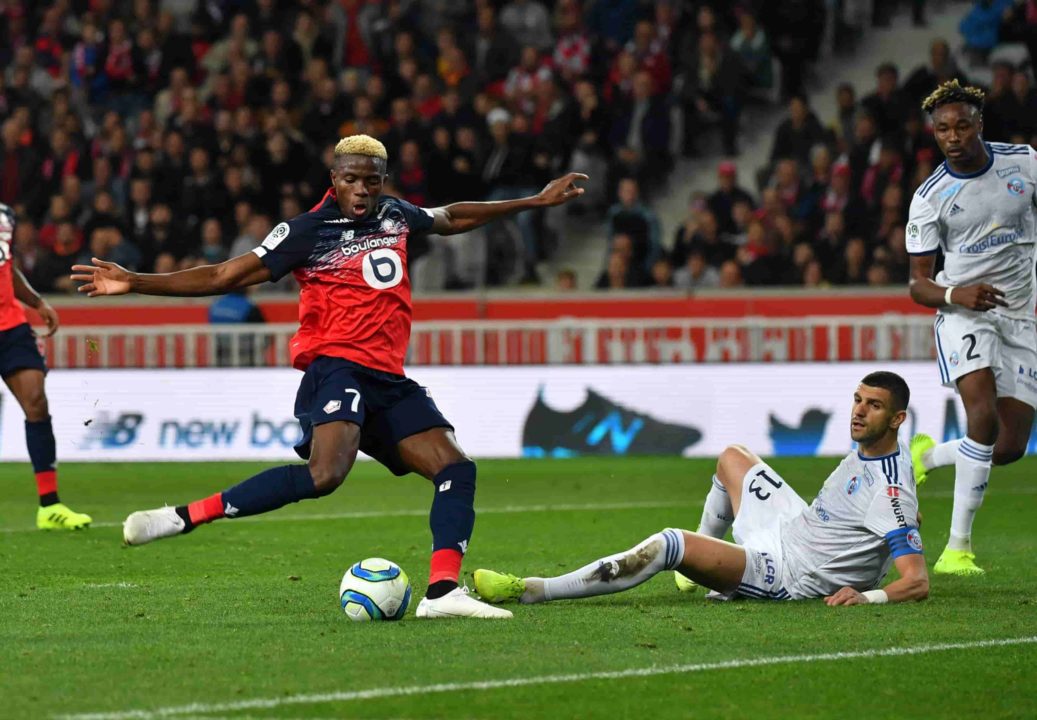 Osimhen Scores Lille’s Winning Goal Against Strasbourg Osimhen Scores Lille’s Winning Goal
