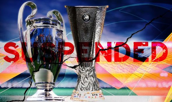 UEFA Cancels Champions League, Europa League Matches Over Coronavirus UEFA Cancels Champions League Coronavirus